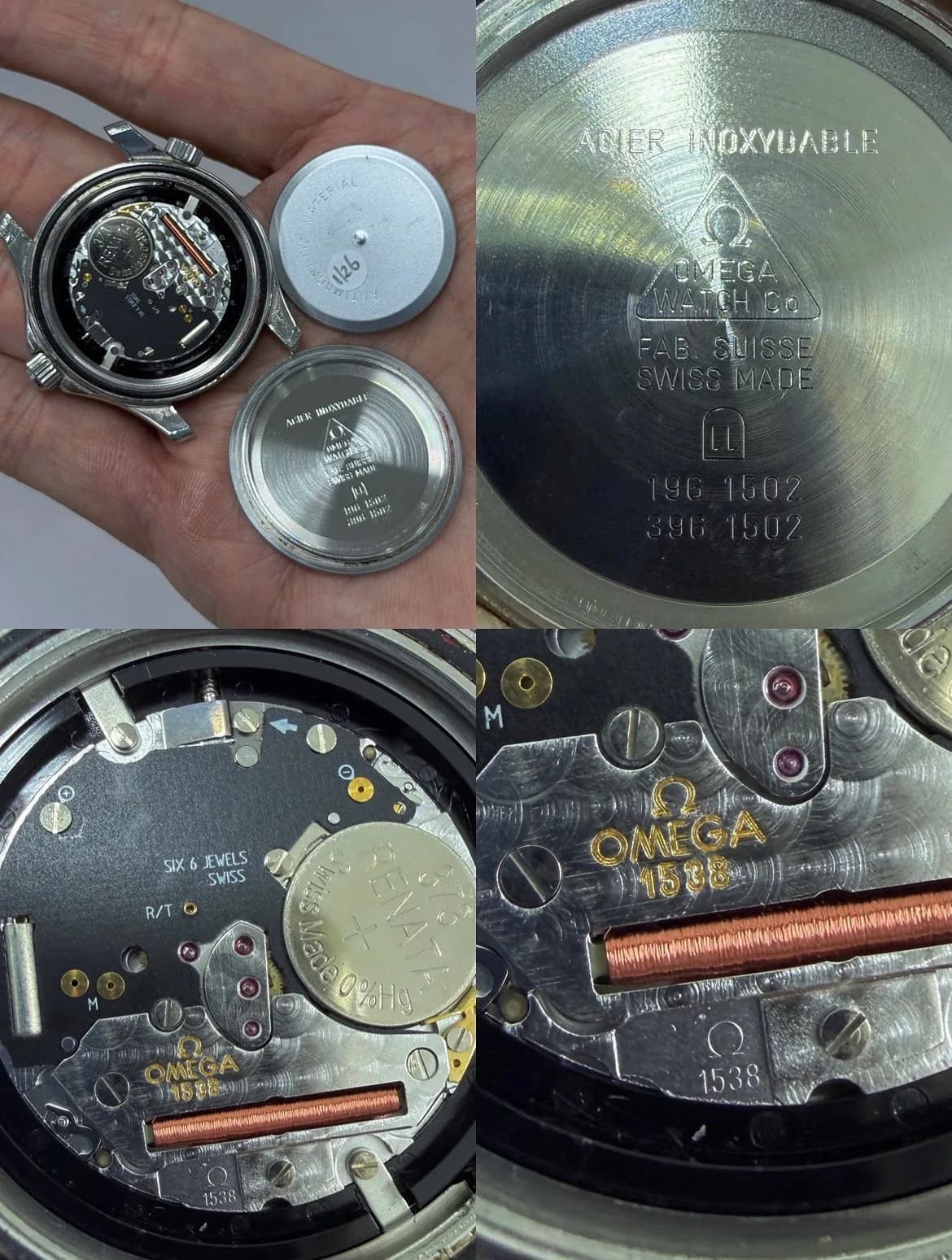Omega Seamaster Professional 300M 1993 36mm Blue Wave Dial Patina ref.2562.80 Cal.1538 Quartz Watch Only — image 10