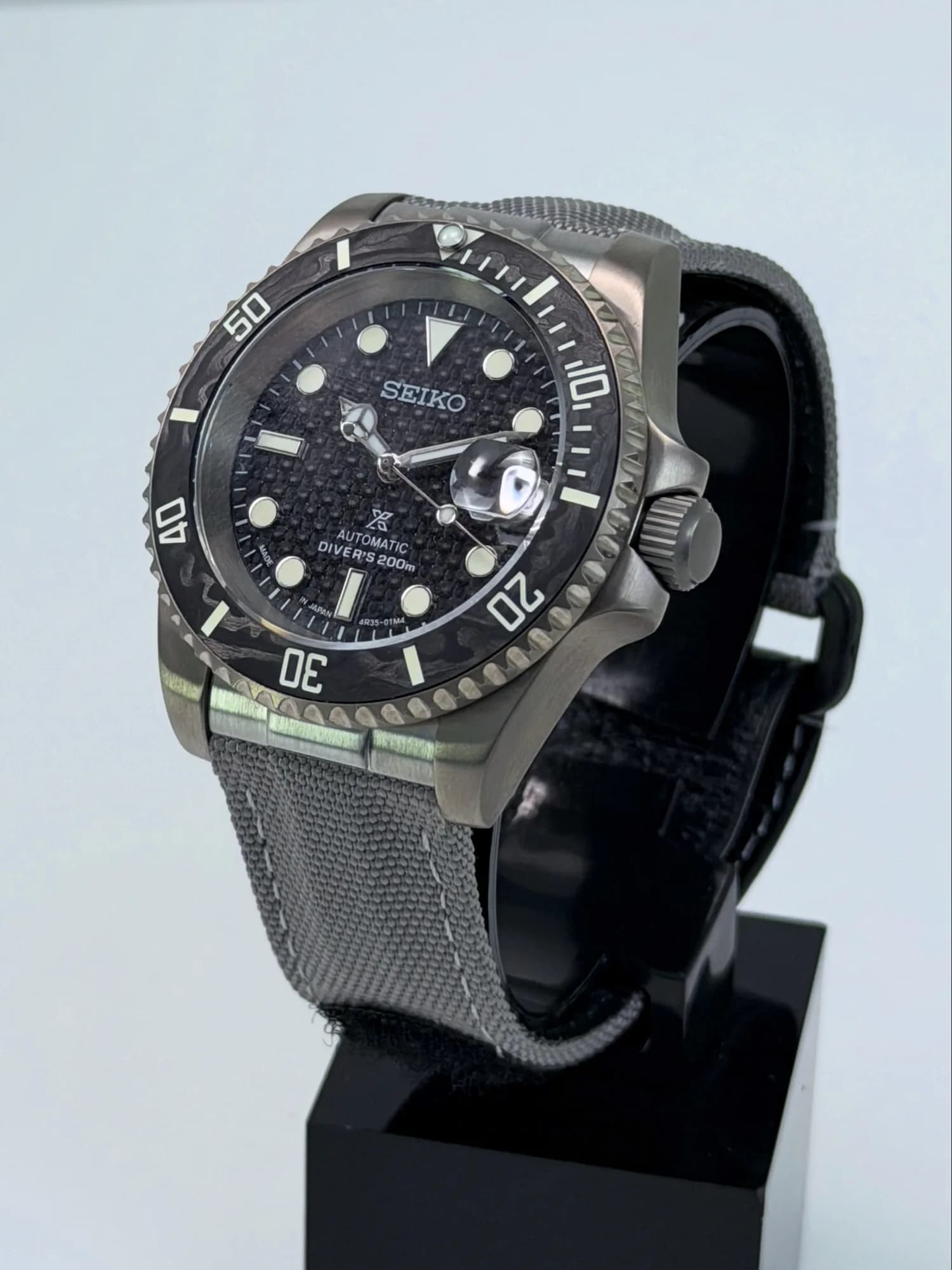 Custom S. Mod 40mm Grey Carbon Titanium Submariner Automatic Watch  — image 4