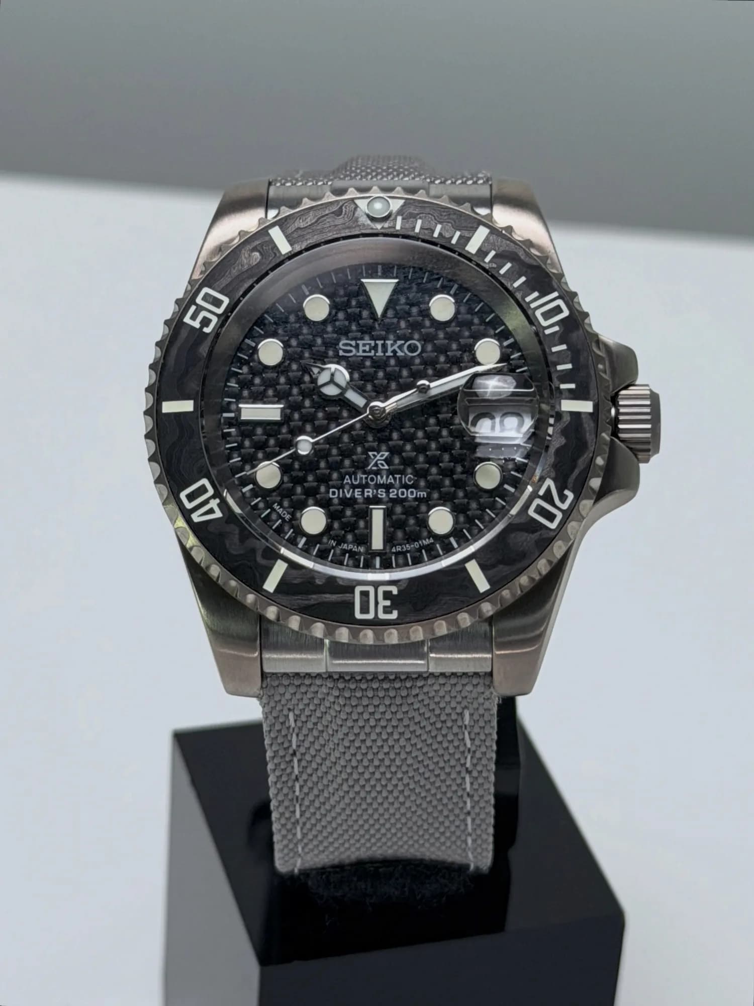 Custom S. Mod 40mm Grey Carbon Titanium Submariner Automatic Watch  — image 5