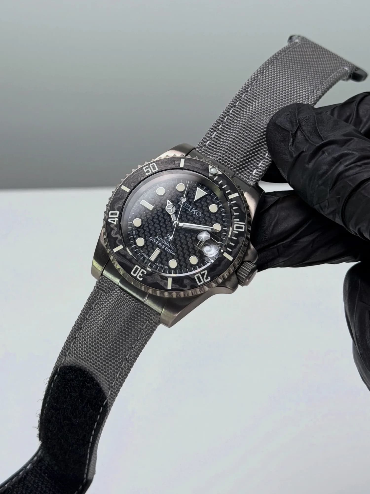 Custom S. Mod 40mm Grey Carbon Titanium Submariner Automatic Watch  — image 7
