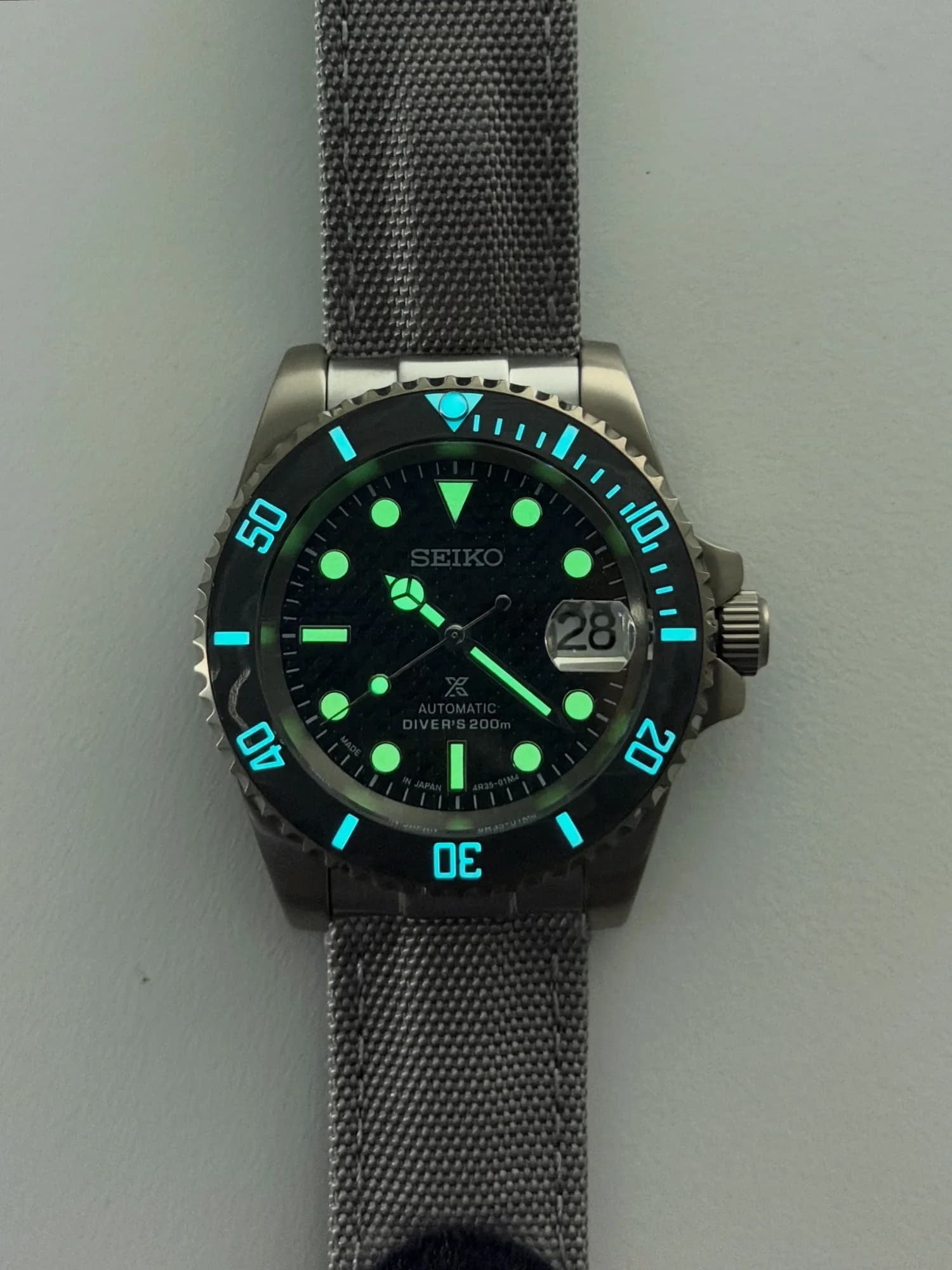 Custom S. Mod 40mm Grey Carbon Titanium Submariner Automatic Watch  — image 10
