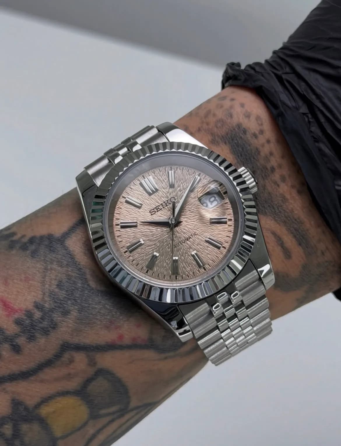 Custom S. Mod 39mm Champagne Mount Iwate Datejust with Double-Endlink Single-Pull Jubilee Bracelet Automatic Watch  — image 1