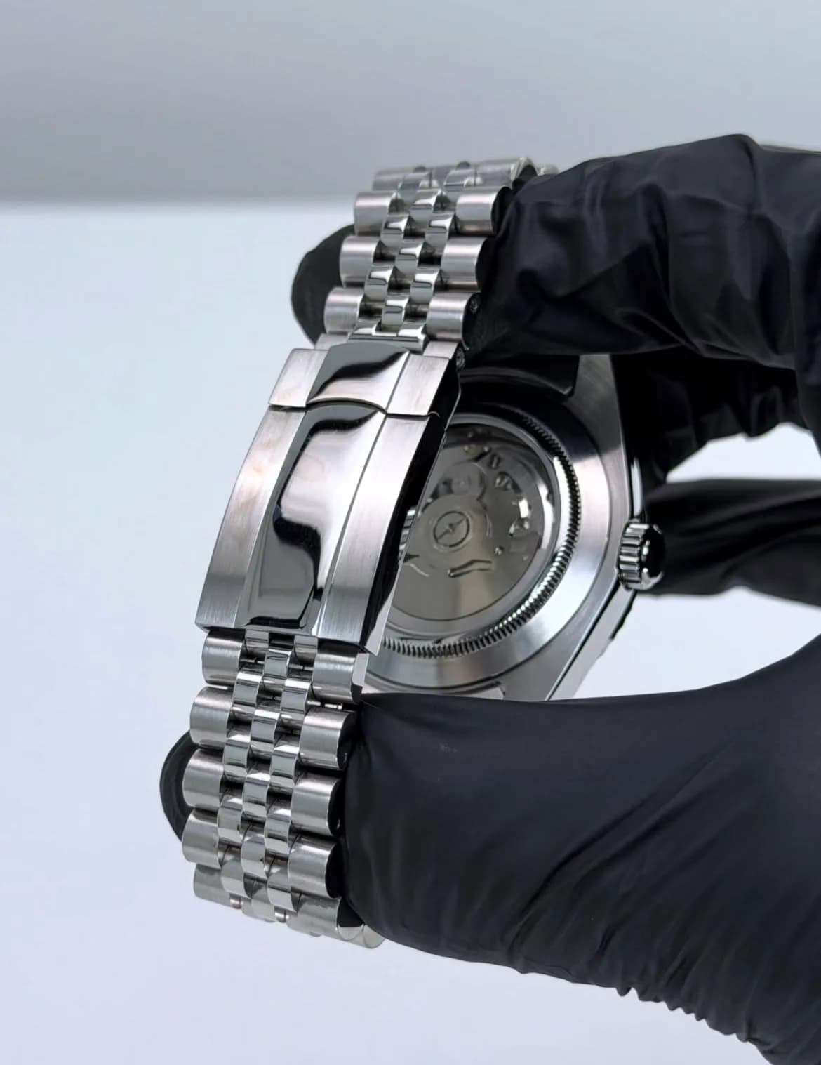 Custom S. Mod 39mm Champagne Mount Iwate Datejust with Double-Endlink Single-Pull Jubilee Bracelet Automatic Watch  — image 10