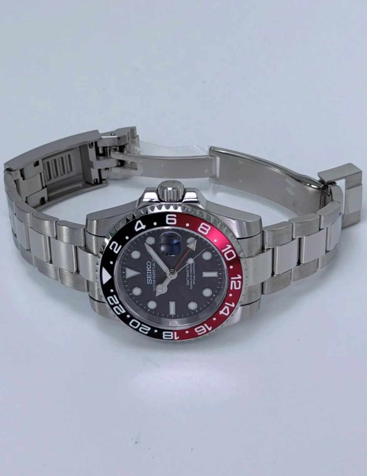 Custom S. Mod 40mm Black Meteorite Coke Automatic GMT Watch  — image 7