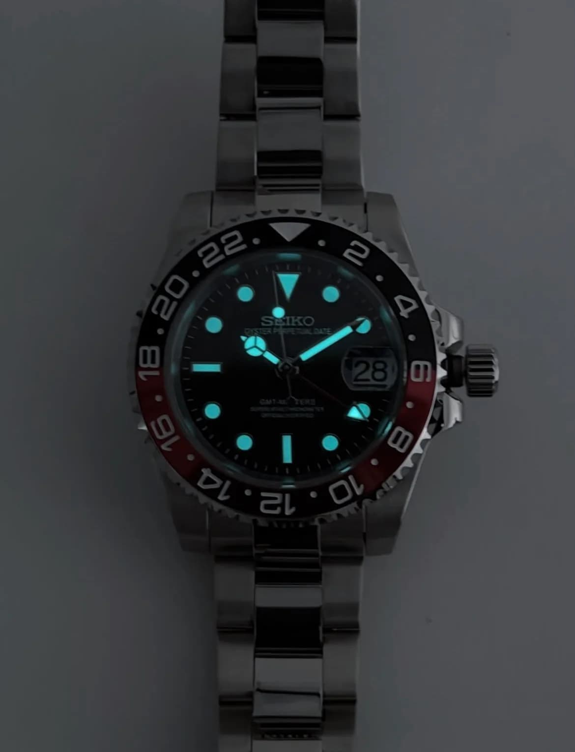 Custom S. Mod 40mm Black Meteorite Coke Automatic GMT Watch  — image 10