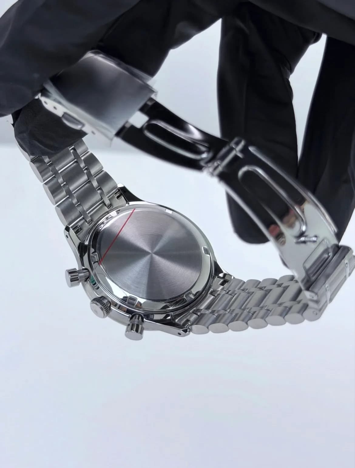 Custom S. Mod 38.5mm Black Panda Conceptual Quartz Chronograph Watch — image 9