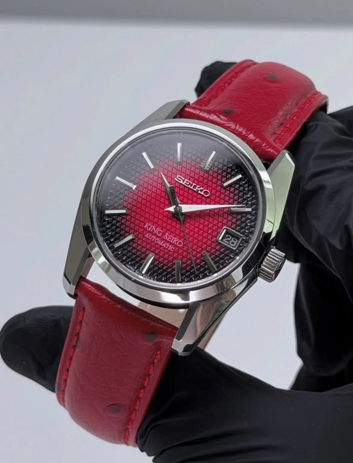 Custom S. Mod 36mm Red Vignette Kameido-Kikko KS Automatic Watch  — image 2