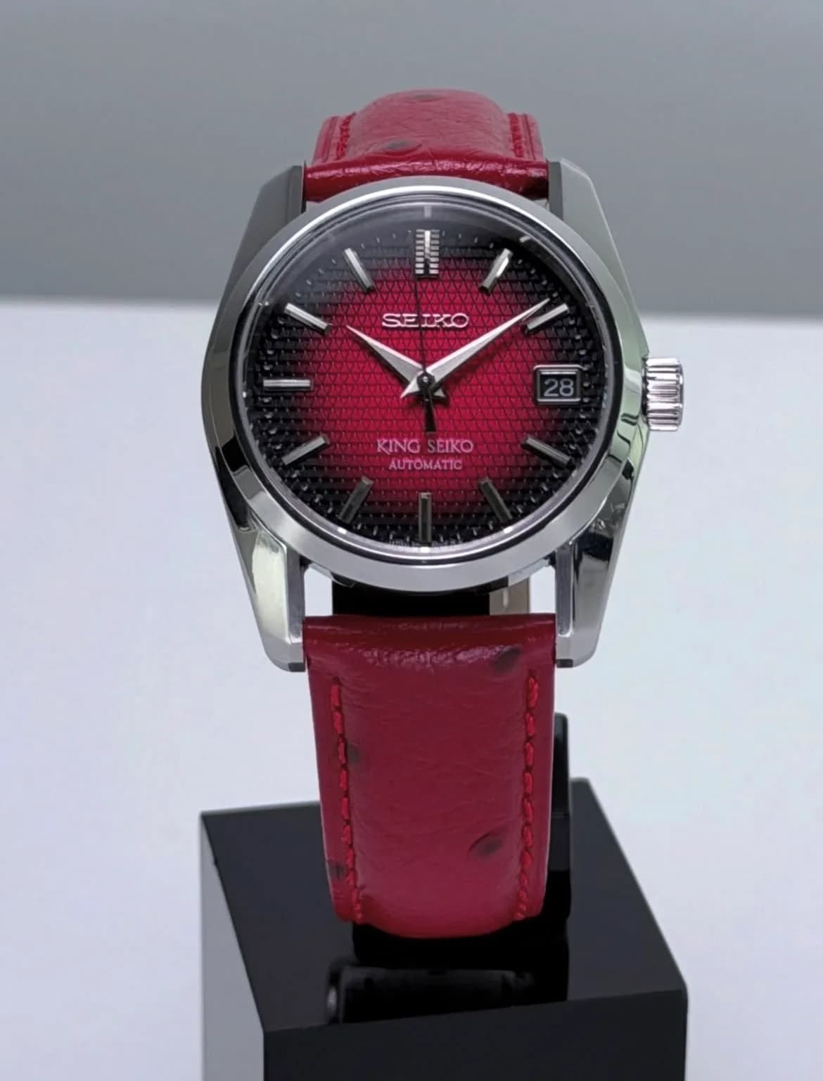 Custom S. Mod 36mm Red Vignette Kameido-Kikko KS Automatic Watch  — image 5