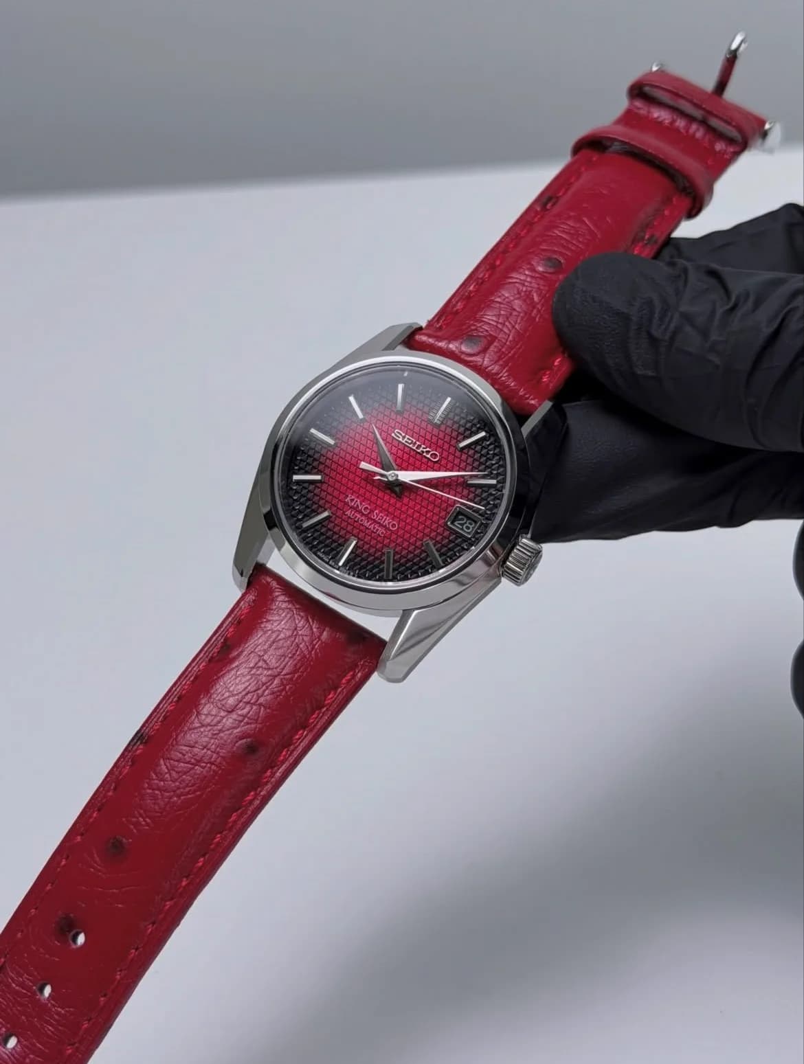 Custom S. Mod 36mm Red Vignette Kameido-Kikko KS Automatic Watch  — image 7