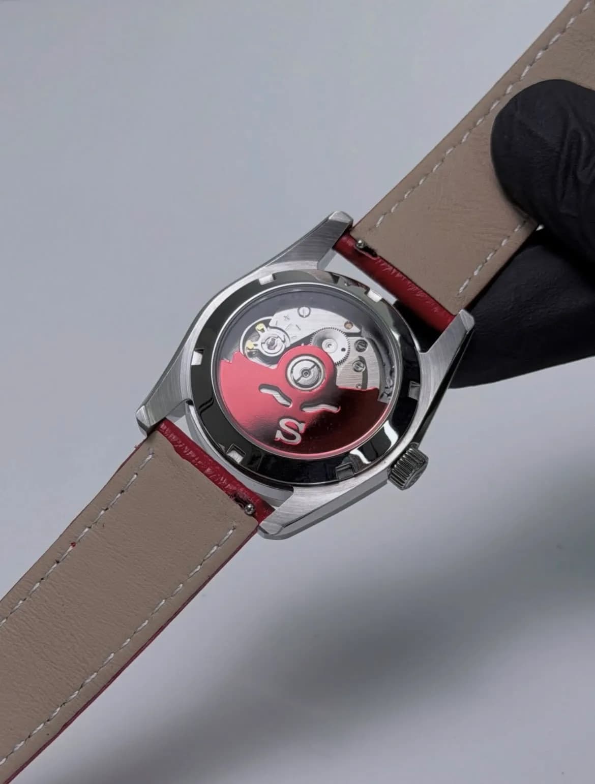 Custom S. Mod 36mm Red Vignette Kameido-Kikko KS Automatic Watch  — image 8