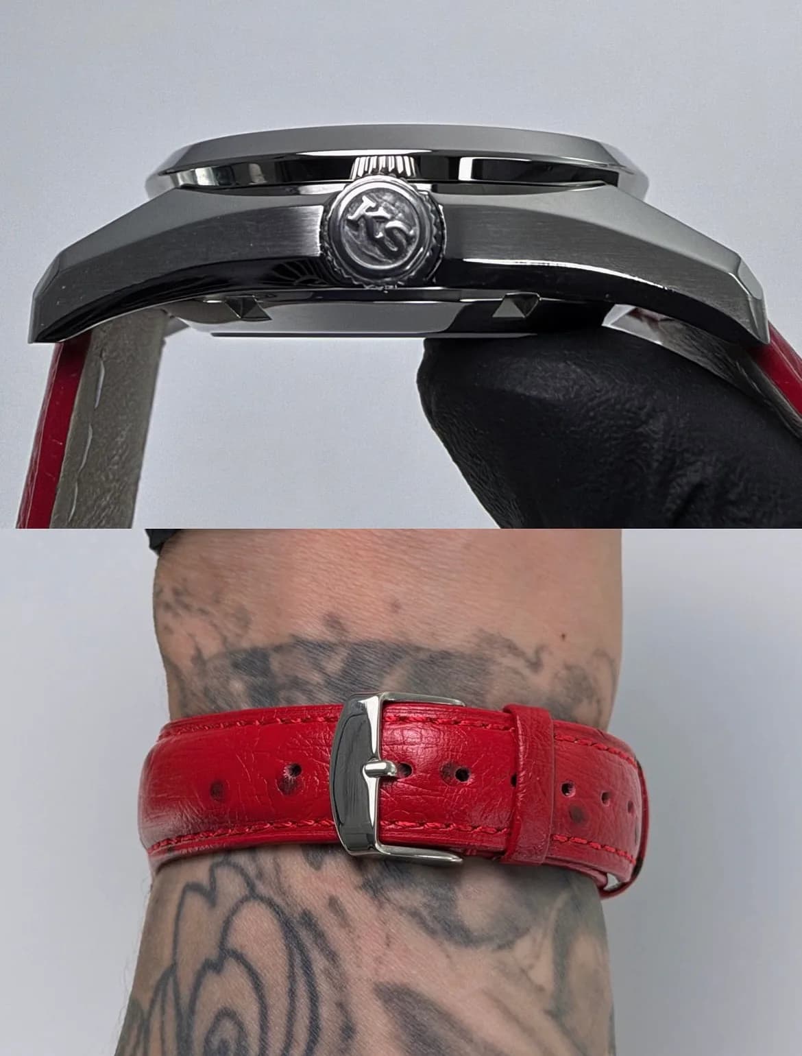 Custom S. Mod 36mm Red Vignette Kameido-Kikko KS Automatic Watch  — image 9