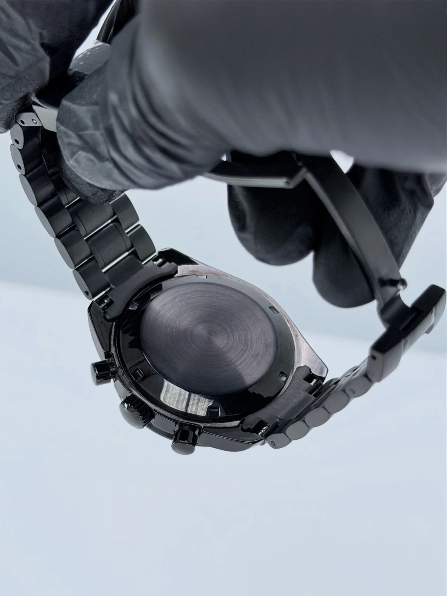 Custom S. Mod 40mm Black White Speedy Quartz Chronograph Watch  — image 9