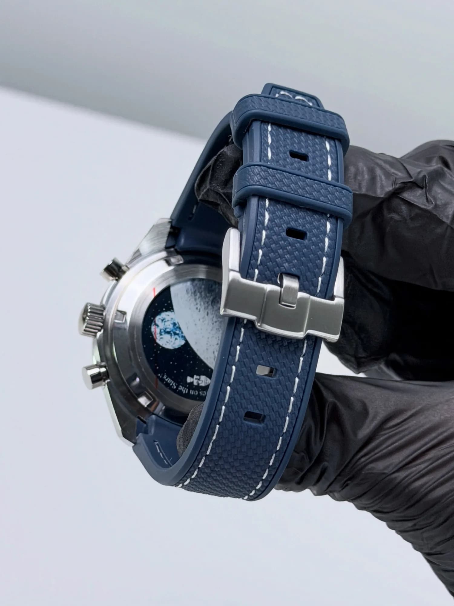 Custom S. Mod 40mm Blue Snoopy Panda Speedy Quartz Chronograph Watch  — image 9