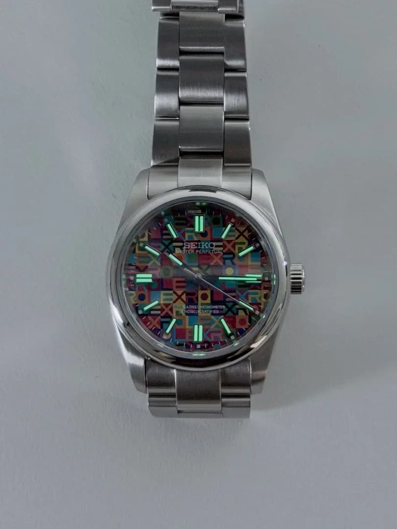 Custom S. Mod 36mm Rainbow Jubilee Oyster Perpetual Automatic Watch — image 2