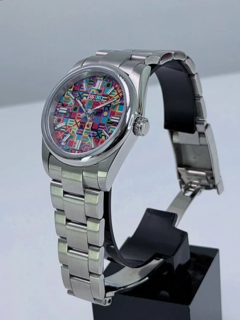Custom S. Mod 36mm Rainbow Jubilee Oyster Perpetual Automatic Watch — image 5