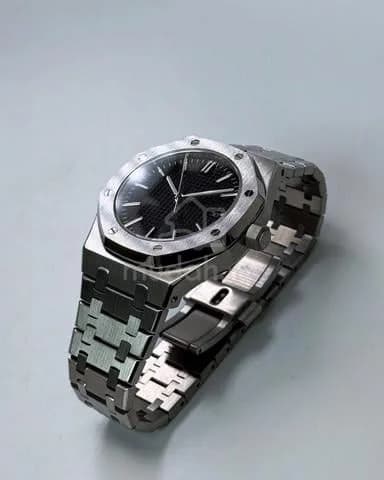 Custom S. Mod 42mm Black No Logo AP Royal Oak — image 3