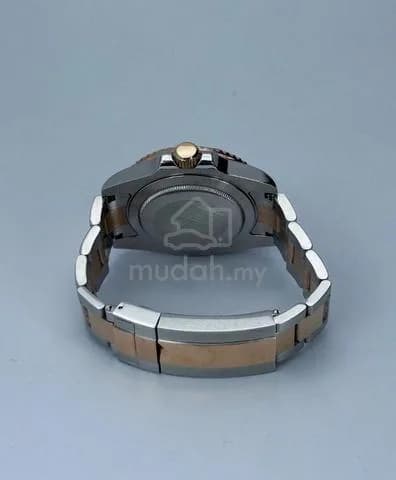 Custom S. Mod 40mm 2-Tone Black Dial Silver Gold Yachtmaster — image 6