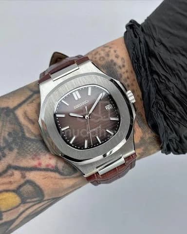 Custom S. Mod 40mm Coffee Brown Vignette Naut — image 1