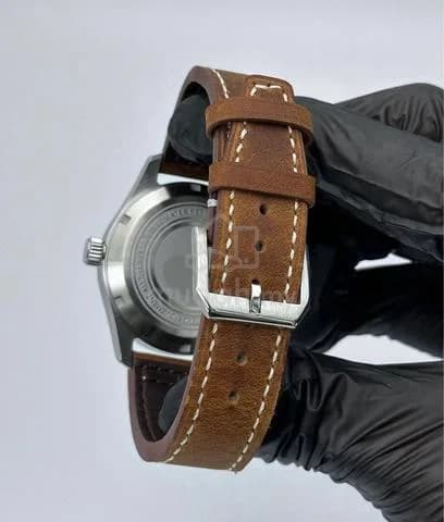 Custom S. Mod 39mm Pilot Flieger On Leather — image 6