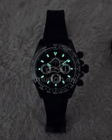 Custom S. Mod 39.5mm Black On Black Daytona Quartz Chronograph — image 6