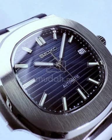 Custom S. Mod 40mm Blue Vignette Nautilus — image 3