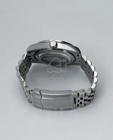 Custom S. Mod 39mm Silver Double Diamond DateJust w/ Double Endlink Jubilee — image 6