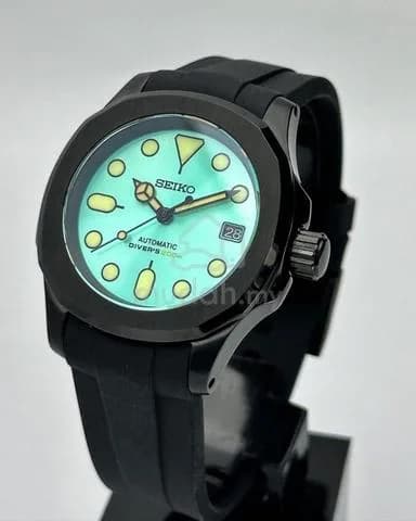 Custom S. Mod Mint Green Black Nautilus 40mm — image 1