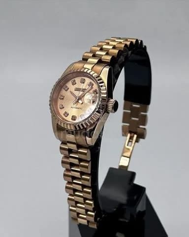 Custom S. Mod 26mm Rose Gold Diamond Datejust — image 4