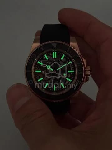 Custom S. Mod 40mm Black Skeleton Rose Gold Yachtmaster Automatic — image 6