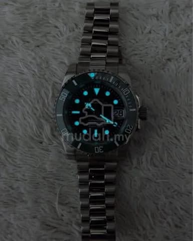 Custom S. Mod 40mm Ice Lume Starbucks Submariner — image 2
