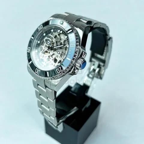 Custom S. Mod 40mm Black Skeleton Submariner — image 3