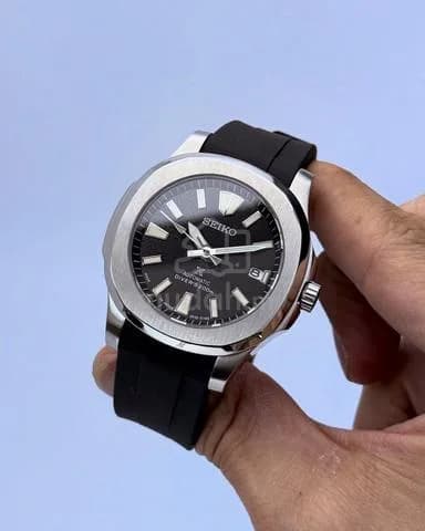 Custom S. Mod 40mm Black Wave PADI Naut — image 5