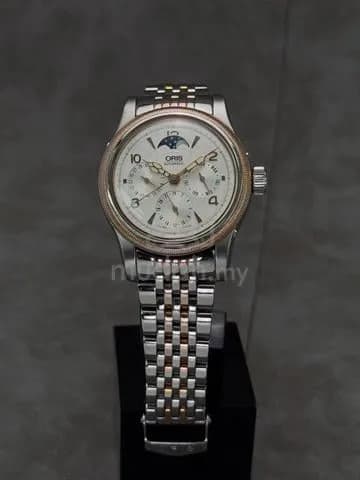 38mm 2010 Oris Atelier Complications Moonphase 2-Tone Coin Edge Bezel ref.7566 cal.581 Automatic Watch Only — image 3