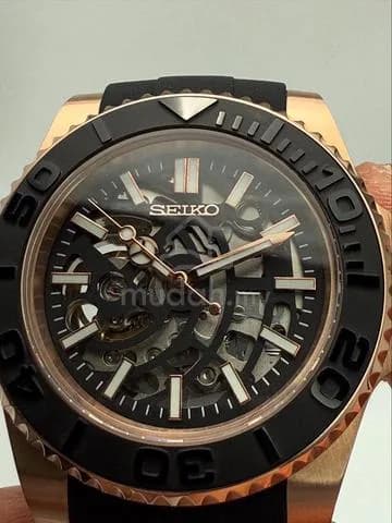 Custom S. Mod 40mm Black Skeleton Rose Gold Yachtmaster Automatic — image 4
