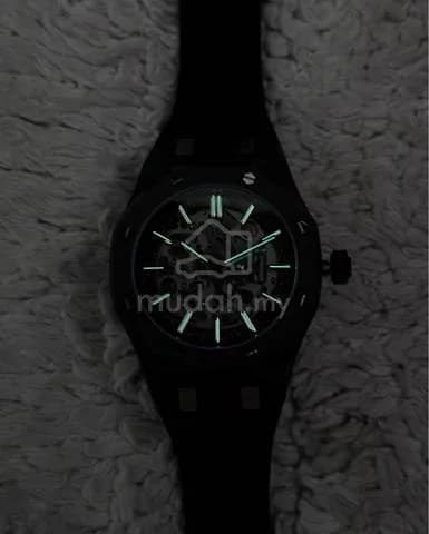 Custom S. Mod 42mm Silver Skeleton Black — image 5