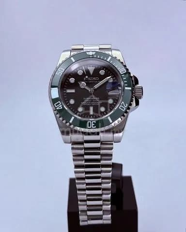 Custom S. Mod 40mm Ice Lume Starbucks Submariner — image 5