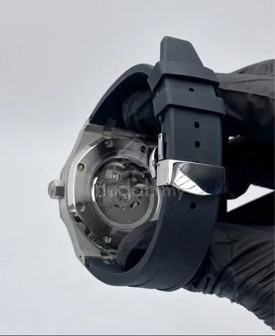Custom S. Mod 42mm Black Rose Steel AP on rubber — image 5