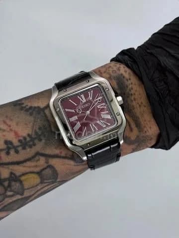 Custom S. Mod 38mm Reverse Red Roman Santos Automatic — image 1