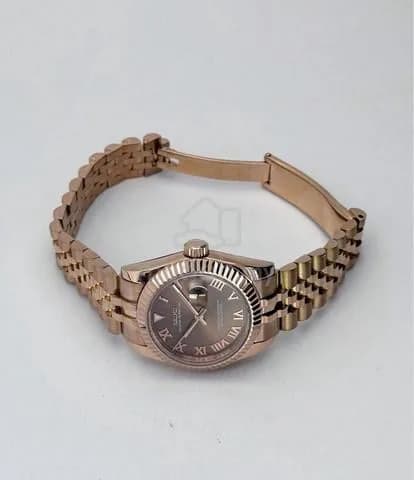 Custom S. Mod 31mm Chocolate Roman Rose Gold Datejust — image 4