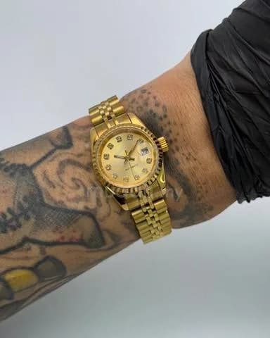 Custom S. Mod 26mm No Logo Gold Diamond Datejust — image 1