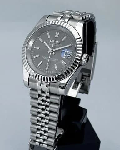 Custom S. Mod 39mm Rhodium Grey Ghost Datejust — image 4