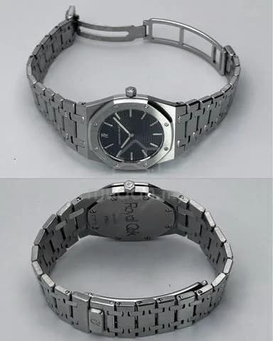 33mm 1980s Audemars Piguet Royal Oak Quartz Black Dial 56303ST Watch only — image 6