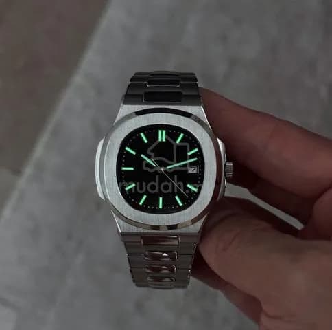 Custom S. Mod 40mm No Logo Black Nautilus — image 4