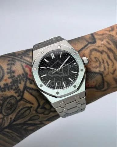 Custom S. Mod 42mm Black No Logo AP Royal Oak — image 1