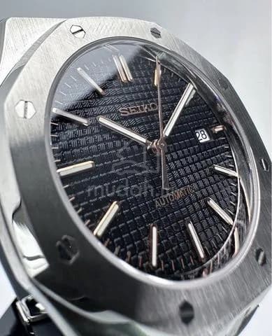 Custom S. Mod 42mm Black Rose Steel AP on rubber — image 3