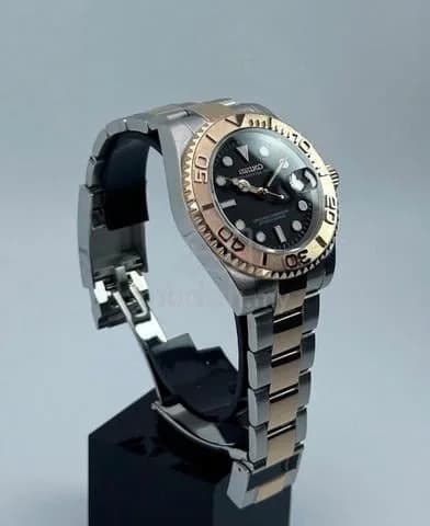 Custom S. Mod 40mm 2-Tone Black Dial Silver Gold Yachtmaster — image 2