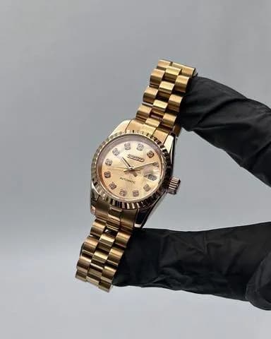 Custom S. Mod 26mm Rose Gold Diamond Datejust — image 6