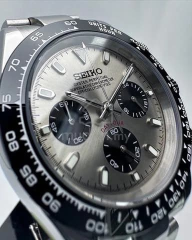 Custom S. Mod 39.5mm Rhodium Grey Daytona Quartz Chronograph — image 3