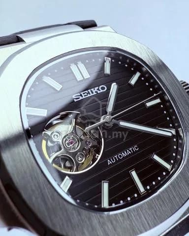 Custom S. Mod 40mm Black Open Heart Silver Naut — image 3