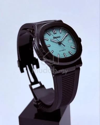 Custom S. Mod 40mm Black Turquoise Blue Green Naut — image 6